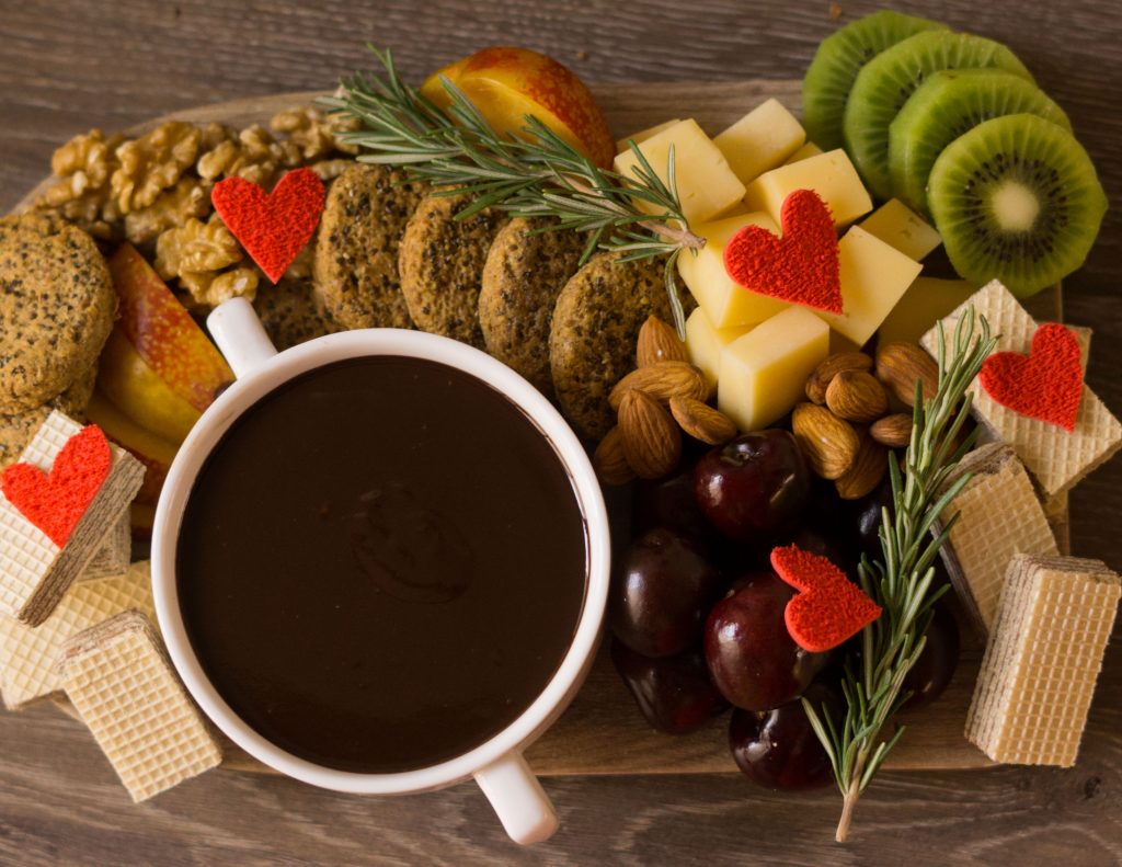 Fondue de chocolate al microondas Mi Corazón de Arroz